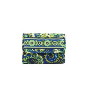 Vera Bradley Rhythm & Blues Trifold Euro Wallet